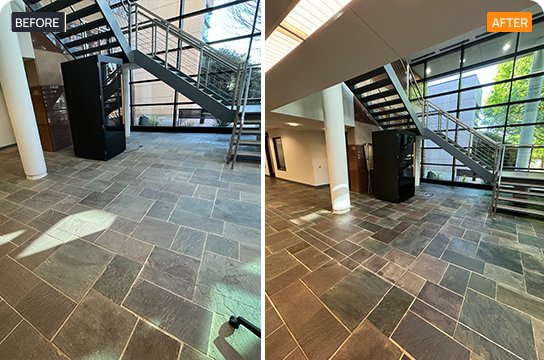 Commercial Slate Floor Restoration