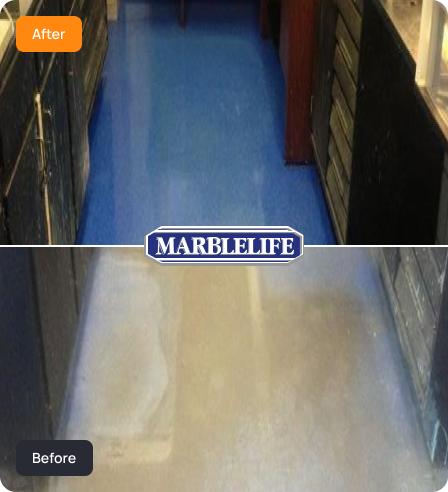 Vinyl Restoration, Maintenance, and Care care examples from the MARBLELIFE network