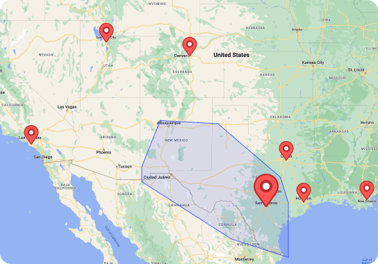 MARBLELIFE® San Antonio service area map
