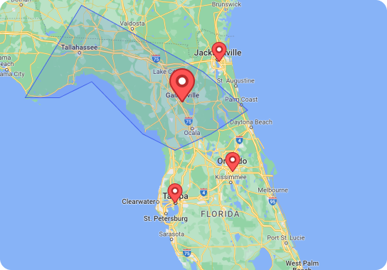 MARBLELIFE® Gainesville service area map