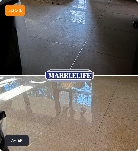 TERRAZZO surface care examples from the MARBLELIFE network