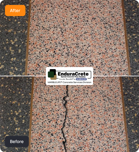 TERRAZZO surface care examples from the MARBLELIFE network