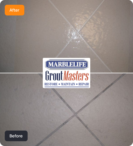 TILE & GROUT surface care examples from the MARBLELIFE network