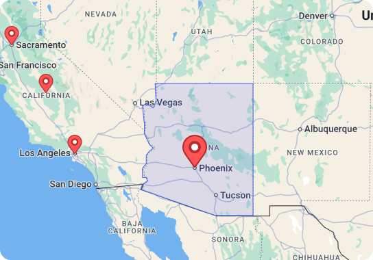 MARBLELIFE® Phoenix service area map