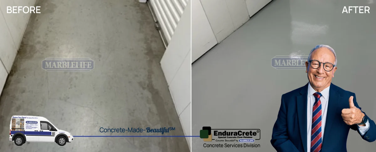 Transform Your Concrete with MARBLELIFE-ENDURACRETE: Polish, Stain, Coat, and More